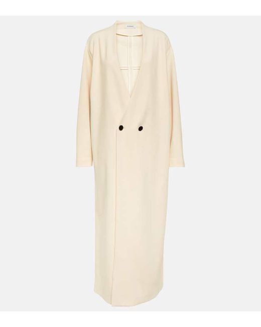 FFORME Natural Wool-Blend Maxi Dress