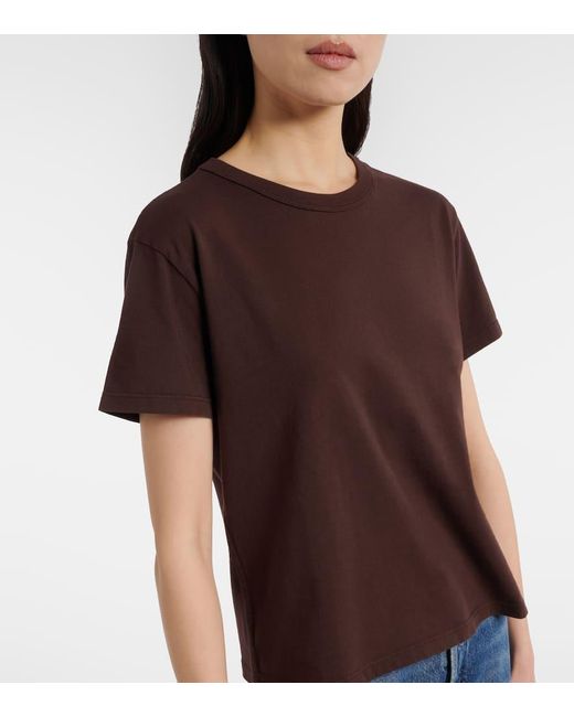 Velvet Brown Leigh Cotton Jersey T-Shirt