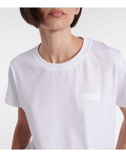 Givenchy White T-Shirt Aus Baumwoll-Jersey