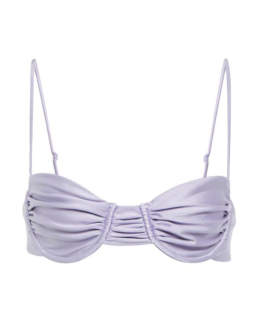 JADE Swim Mia Bikini Top in Purple | Lyst