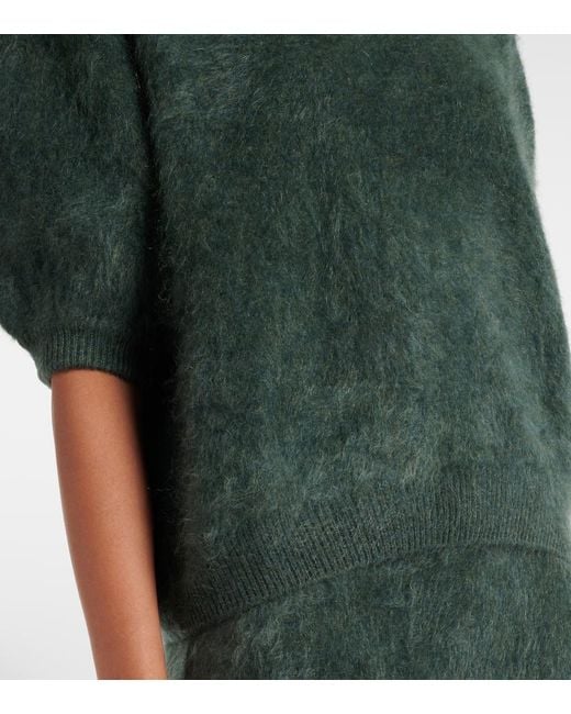 Lisa Yang Green Pullover Juniper Aus Kaschmir