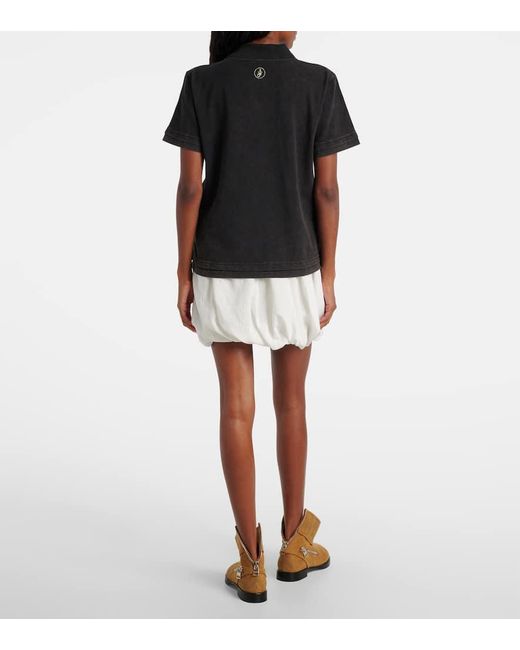 J.W. Anderson Black Polohemd Aus Baumwoll-Pique