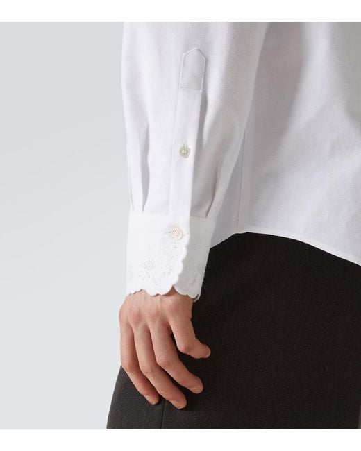 Valentino White Cotton Shirt for men