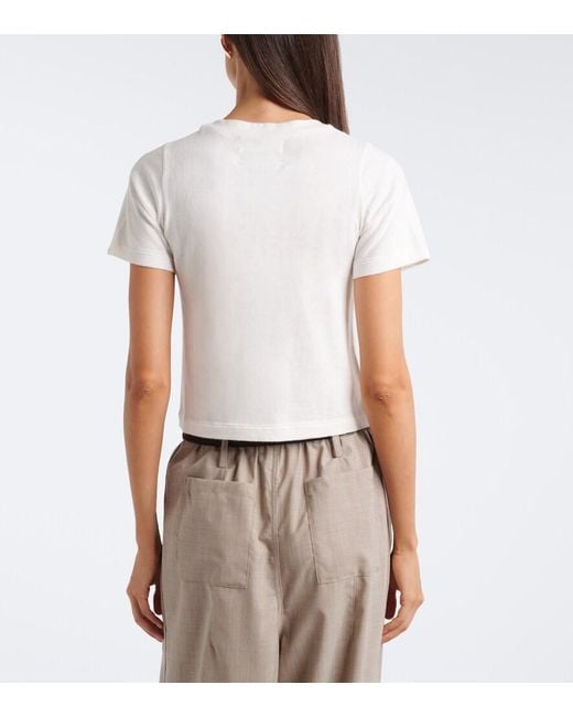 Extreme Cashmere White N°267 Tina Cotton And Cashmere T-Shirt