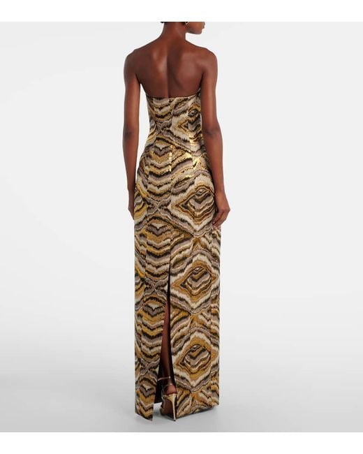 Markarian Metallic Robe Odessa Aus Jacquard