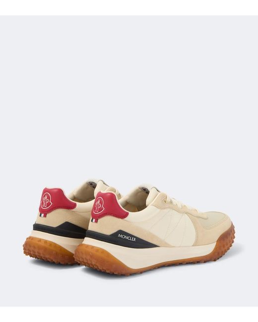 Moncler Natural City Trek Suede-Trimmed Sneakers for men