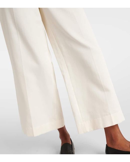 Pantalon Ample Thurlow En Soie Et Coton Joseph en coloris White
