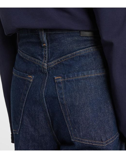 Citizens of Humanity Blue Ayla High-Rise Wide-Leg Jeans