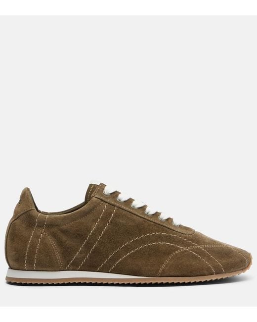 Totême  Brown Suede Sneakers