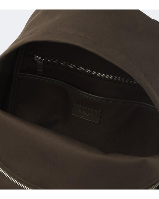Saint Laurent Black Canvas Backpack for men
