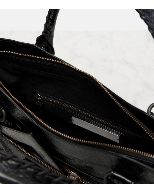 Balenciaga Black Le City Small Leather Top-Handle Bag