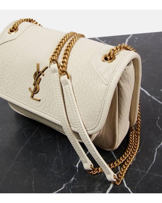 Borsa A Spalla Niki Mini di Saint Laurent in White