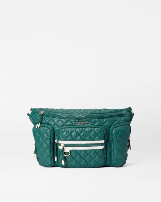 MZ Wallace Green Emerald/ecru Xl Metro Sling