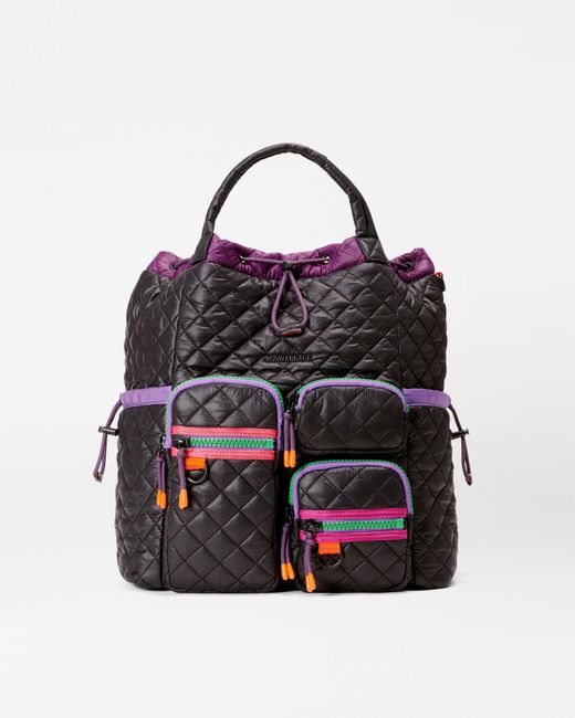 MZ Wallace Multicolor Black/aura Limited Edition Convertible Backpack