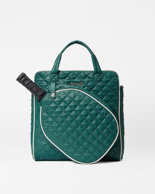 MZ Wallace Green Emerald/ecru Pickleball Tote