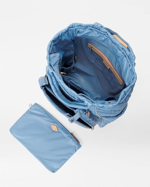 MZ Wallace Cornflower Blue/pebble Doubles Tennis Convertible Backpack