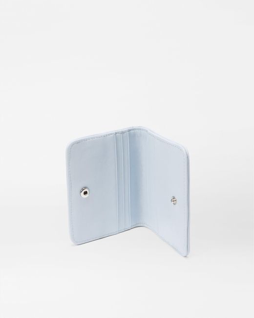 MZ Wallace White Chambray Crosby Card Case