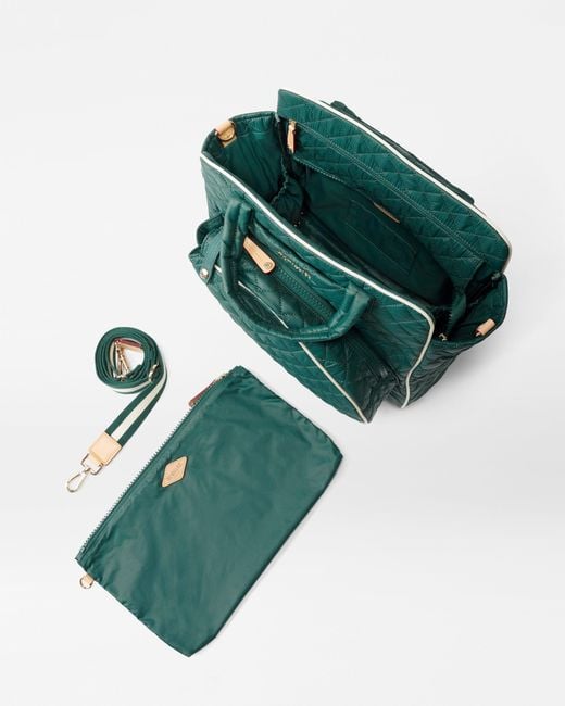 MZ Wallace Green Emerald/ecru Pickleball Tote