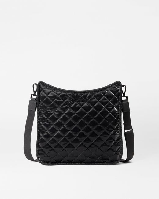 MZ Wallace Black Liquid Box Crossbody