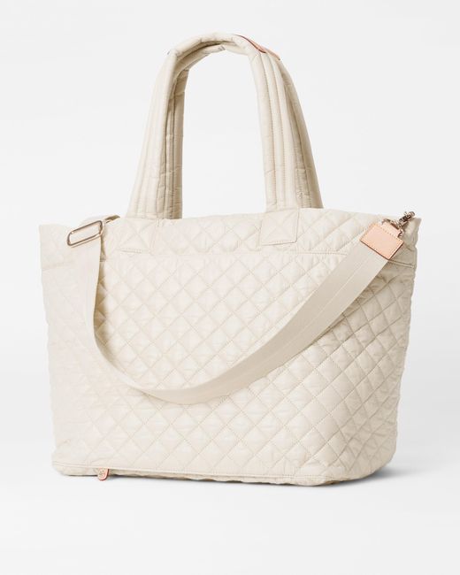 MZ Wallace Natural Sandshell Large Metro Tote Deluxe