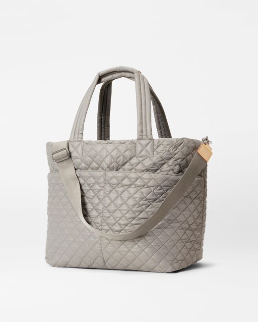 MZ Wallace Gray Cement Tennis Large Metro Tote