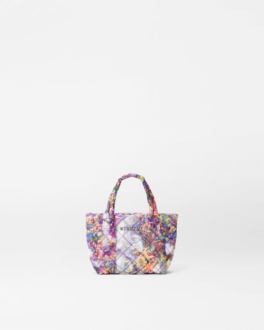 MZ Wallace Pink Cherry Blossom Petite Metro Tote Deluxe