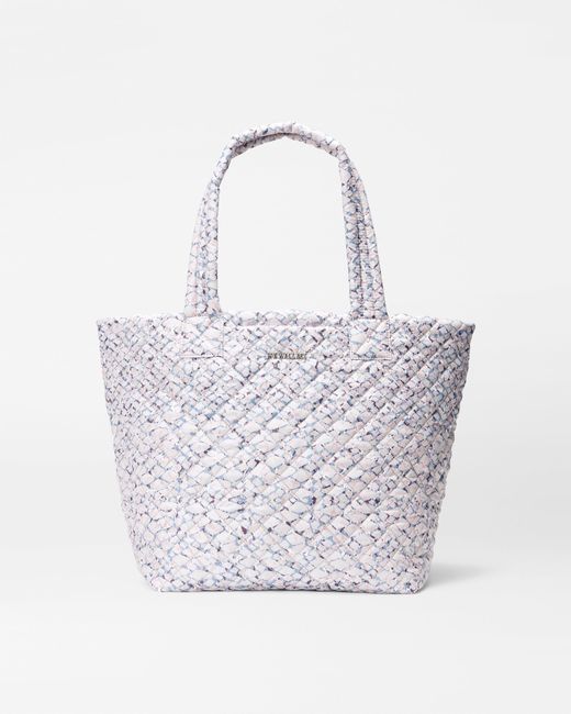 MZ Wallace White Summer Shale Medium Metro Tote Deluxe