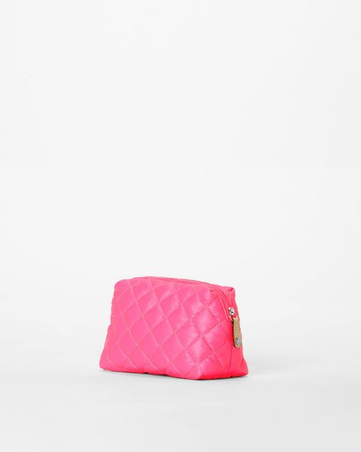 MZ Wallace Neon Pink Small Mica Cosmetic Lyst