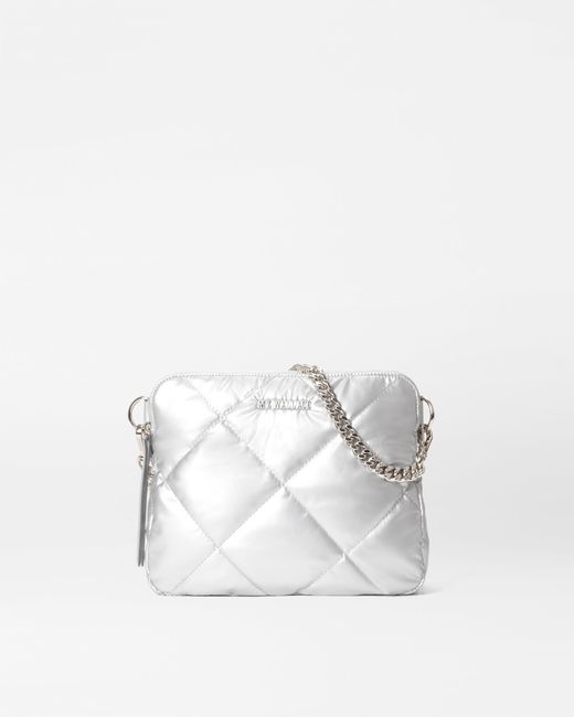 MZ Wallace White Matte Silver Madison Crossbody Ii