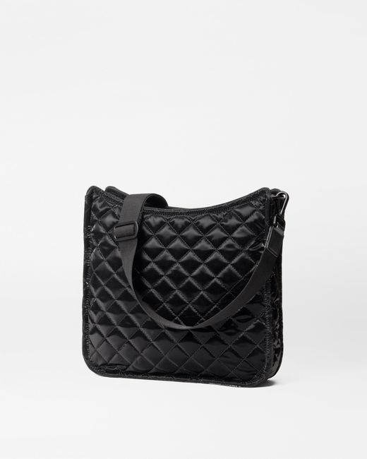 MZ Wallace Black Liquid Box Crossbody