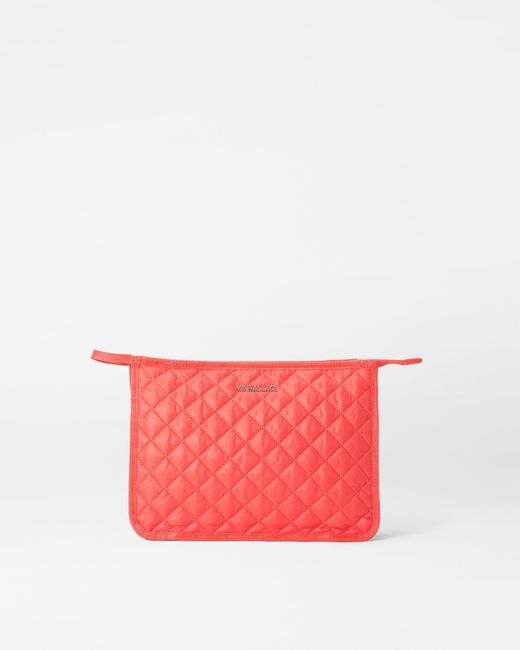 MZ Wallace Pink Coral Personalized Metro Clutch