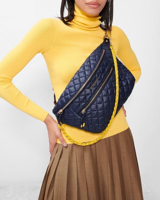 MZ Wallace Dawn And Sunflower Rec Oxford Crossbody Sling Bag in Blue Lyst