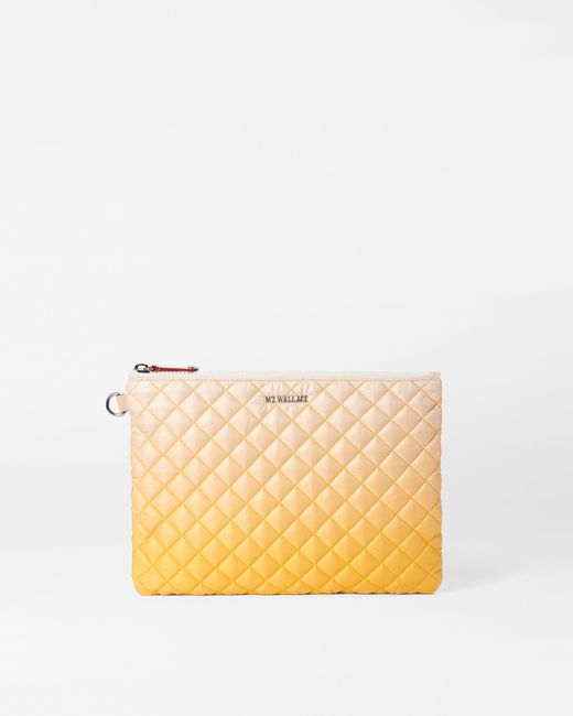 MZ Wallace Yellow Sunflower Ombre Metro Pouch