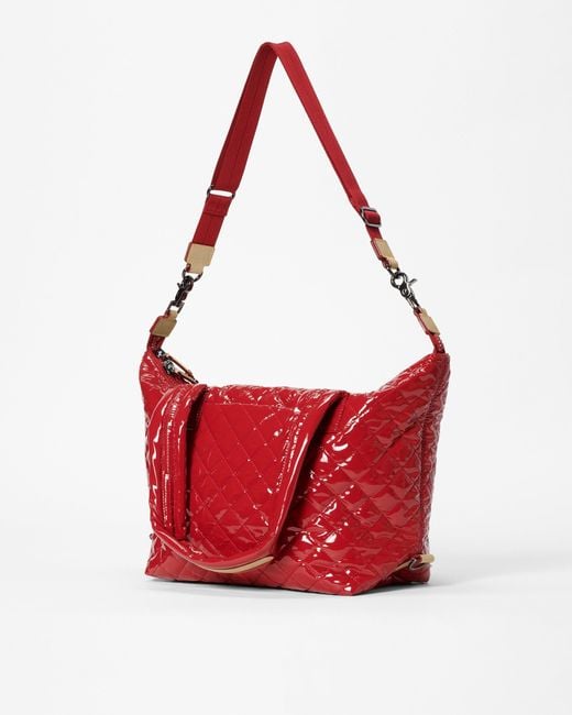 Mz Wallace Lacquer MZ Wallace Crosby Sling Bag In Copper Metallic