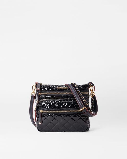 MZ Wallace Black Lacquer Downtown Crosby Crossbody Lyst Australia