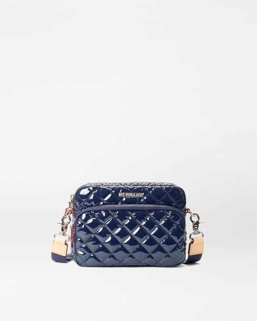MZ Wallace Blue Navy Lacquer Small Metro Camera Bag