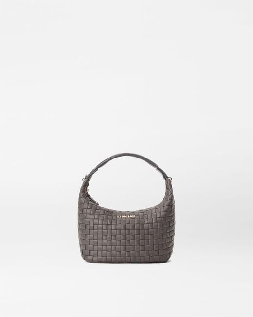 MZ Wallace White Magnet Mini Woven Hobo