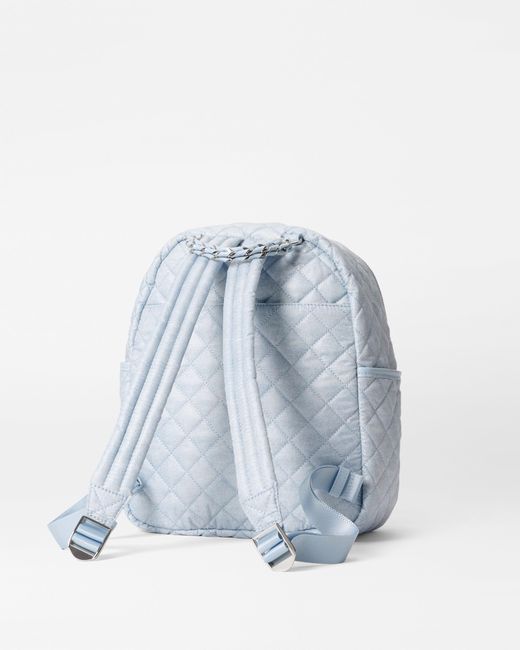 MZ Wallace Blue Chambray Small Crosby Backpack