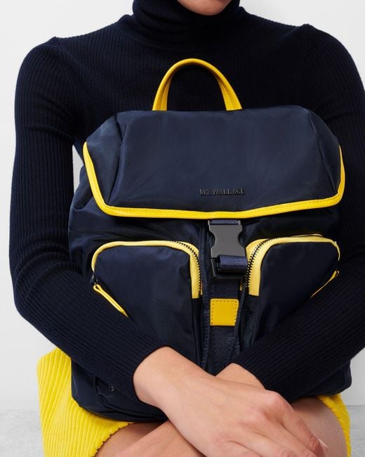 MZ Wallace Blue Dawn And Sunflower Rec Bedford Apex Backpack