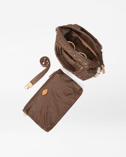 MZ Wallace Brown Walnut Small Sutton Deluxe