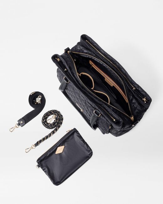 MZ Wallace Black Crosby Lock Tote