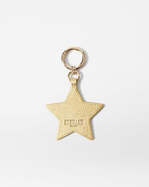 MZ Wallace White Light Gold Sequin Star Charm