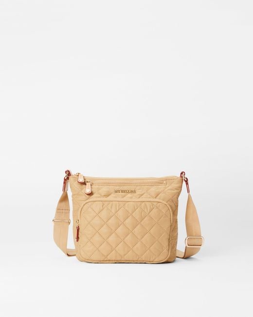MZ Wallace Natural Camel Metro Scout Crossbody Deluxe