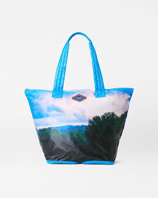 MZ Wallace Blue Woodland Packable Tote