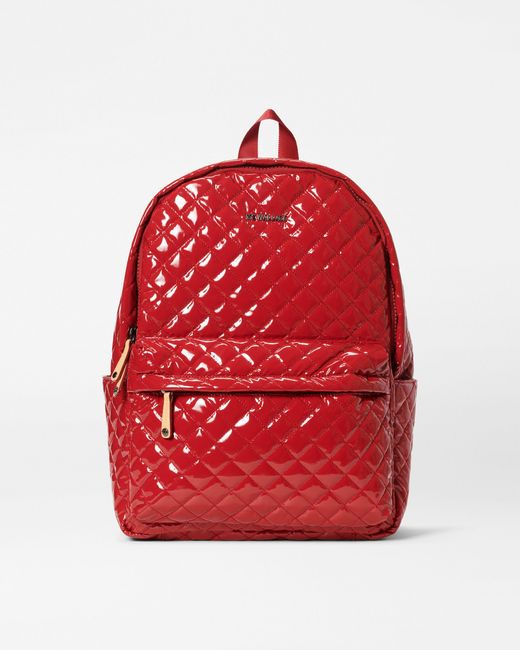 MZ Wallace Rouge Lacquer Metro Backpack Deluxe in Red - Lyst