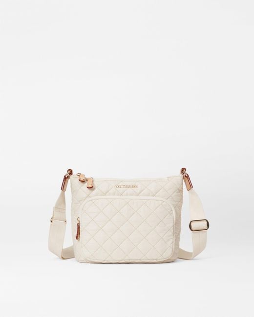 MZ Wallace Natural Sandshell Metro Scout Crossbody Deluxe