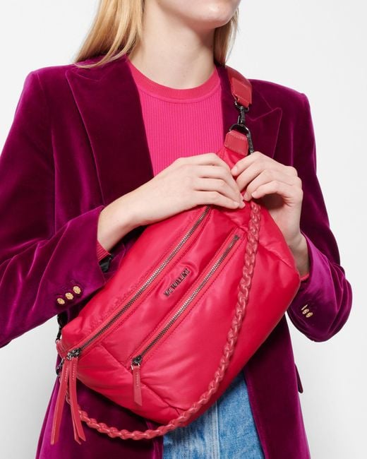 MZ Wallace Pink Punch Bedford Bowery Sling