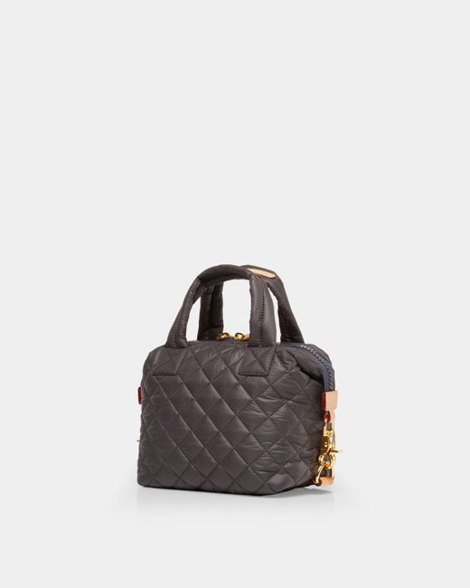 MZ Wallace Gray Quilted Magnet Micro Sutton