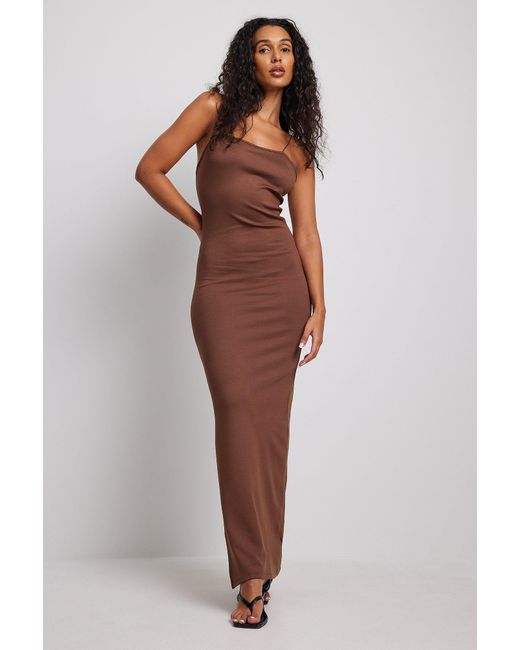 noodle strap maxi dress