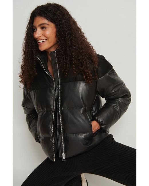 faux suede puffer jacket